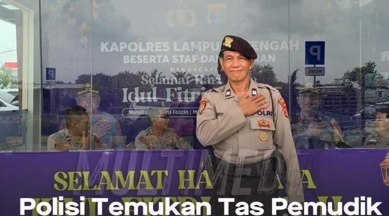 Polisi Temukan Tas Pemudik Rp 100 Juta, Dianugerahi Sekolah Perwira